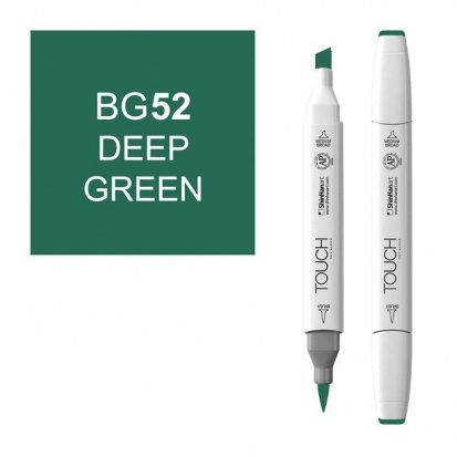 Маркер "Touch Brush" 052 глубокий зеленый BG52